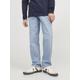 Regular-fit-Jeans JACK & JONES JUNIOR "JJICLARK JJORIG STRETCH SQ 702 NOOS JNR", Jungen, Gr. 158, N-Gr, blau (blau denim), Denim/Jeans, Obermaterial: 76% Baumwolle, 22% Polyester, 2% Elasthan, Abriebeffekte, casual, regular fit knöchellang, Jeans