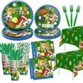 HIPVVILD Sports Theme Birthday Party Supplies - Sports Party Tableware, Paper Plate, Cup, Napkin, Tablecloth, Cutlery, Soccer Basketball Baseball Football Theme Sports Birthday Decorations | Serve 24