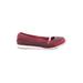 Nike Flats: Red Color Block Shoes - Women's Size 6 1/2 - Almond Toe