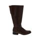 Life Stride Boots: Brown Print Shoes - Women's Size 9 - Round Toe