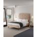 Manhattan Comfort Crosby Modern Velvet Upholstered Bed