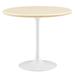 Lippa 36" Round Artificial Travertine Dining Table