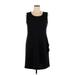 Style&Co Casual Dress - Sheath Scoop Neck Sleeveless: Black Solid Dresses - Women's Size 14