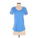 Under Armour Active T-Shirt: Blue Activewear - Women's Size Small