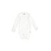 Gerber Long Sleeve Onesie: White Bottoms - Size 0-3 Month