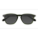 Unisex s square Crystal Green Acetate Prescription sunglasses - Eyebuydirect s Tackle