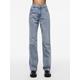 Straight-Jeans PIECES "PCKELLY HW STRAIGHT JEANS LB302 NOOS" Gr. 31, Länge 32, blau (light blue denim) Damen Jeans Gerade