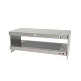 Cadco PGW-15 Pass & Go 52"W Self Service Countertop Heated Display Shelf - (2) Shelves, 120v, Silver