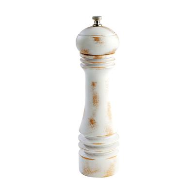 Libbey APS40536 6"H Salt Grinder - German Beachwood, Vintage White