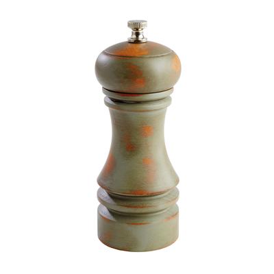 Libbey APS40547 6"H Salt Grinder - German Beachwood, Vintage Green