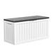 vbal 80 Gallons Water Resistant Resin Lockable Deck Box Resin | 23.23 H x 46.06 W x 18.66 D in | Wayfair 80Gallon-BW