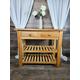 Solid Pine Two Drawer Kitchen Table/Block