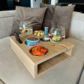 Couchbar aus Holz - personalisierte Snack Bar Geschenk für Brautpaar Vatertags Geschenk für Mann Couch Bar Einzugsgeschenk Hochzeitsgeschenk