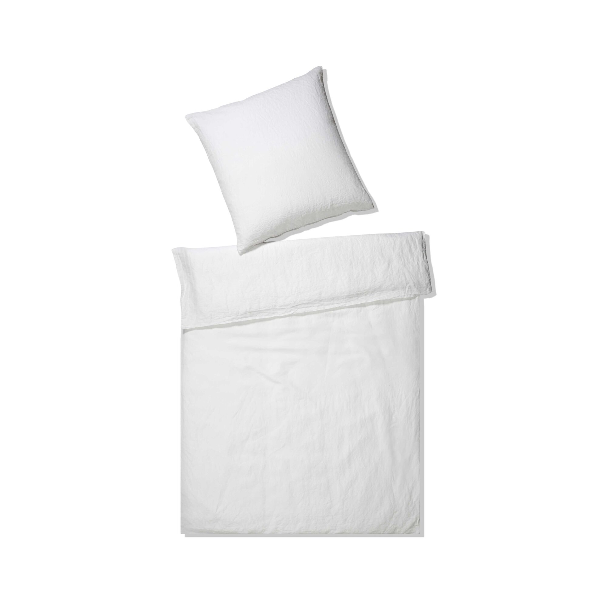 Elegante Casual Bettwäsche »Breeze« Weiß 7038-00 Bettwäsche / 200x200 cm / 2x 80x80 cm