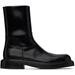 Black Leather Chelsea Boots