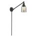 Breakwater Bay Lavallee 1 - Light Dimmable Plug-in Swing Arm Glass/Metal in Gray/Brown | 25 H x 8 W x 30 D in | Wayfair