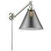 Beachcrest Home™ Moser 1 - Light Dimmable Plug-in Swing Arm Lamp Glass/Metal in Gray | 16 H x 12 W x 16 D in | Wayfair