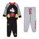CERDÁ LIFE'S LITTLE MOMENTS Jungen Mickey Mouse Kinder Jogginganzug Sweatshirt und Zwei Sporthosen Trainingsanzug, Schwarz, 5 Jahre
