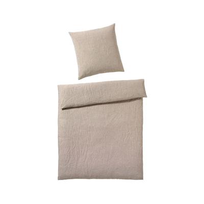 Elegante Casual Bettwäsche »Breeze« Sand 7038-07 Bettwäsche 200x200 cm / 2x 80x80 cm Image