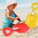Chicmine Sand Shovel Convenient Reusable Large Size Thickened Multifunctional Parent-child Interaction Wear-resistant Solid Color Beach Shovel Water Party Accessories