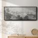 Breakwater Bay City Of Detroit Framed On Canvas Print Canvas, Solid Wood in Gray/White | 20 H x 50 W x 1.5 D in | Wayfair