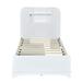 Millwood Pines Atreyu Bed Wood in White | 43.3 H x 41.4 W x 86 D in | Wayfair 59019FFCCE5A45279337FAAEE31B3A6F