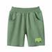 Rbaofujie Soccer ShortsSummer Children s Bermuda Shorts Capris Boys Car Embroidery Home Sleeping PantsSleep Shorts Boy Green