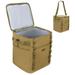 Large Cooler Bag Collapsible Insulated Lunch Box Leak Proof Insulated Bag Khaki