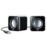 Sanwa Supply Compact PC Speaker USB Connection Black MM-SPU8BK