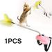 1PCS Funny Cat Toys with Fish and Feathers Spring Interactive Feathers for Indoor Cats (Funny Cat Feet)