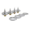 4 Pcs Speaker Spike Isolation Feet Brass Cone Turntable Amplifier Hi Fi Speaker Stand Feet Foot Pad