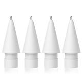 Upgraded 4 Pack Pencil Tips for Apple Pencil No Wear Out Fine Point Precise Control Pencil Replacement Nibs Compatible with Apple Pencil 1st Gen and 2nd Gen/ iPad Pro Pencil White