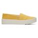 TOMS Women's Yellow Verona Slip-On Sneakers Shoes, Size 5