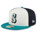 Youth New Era Cream Seattle Mariners 2024 Batting Practice 59FIFTY Fitted Hat