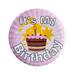 Birthday Button Clothing Magnet Pink Party Favor 2 1/4