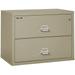 Fireking 2 Drawer 38 wide Classic Lateral fireproof File Cabinet-Pewter