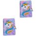 2 Pack Notebook with Lock Decoration for Bedroom Office Stationery Student Child