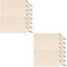 2 Sets of Blank Wooden Gift Tags Labels Unfinished Wooden Book Markers with Holes and Ropes for DIY Crafts