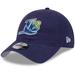 Youth New Era Navy Tampa Bay Rays 2024 Batting Practice 9TWENTY Adjustable Hat