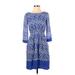 Shoshanna Casual Dress - A-Line: Blue Dresses - Women's Size 2