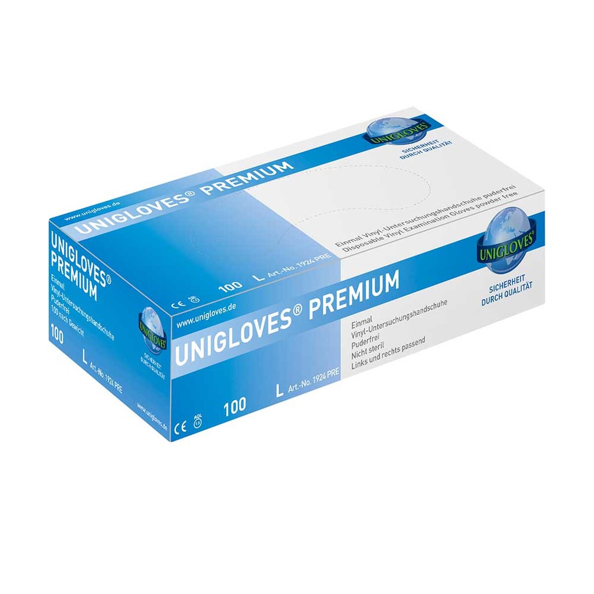Unigloves Premium Vinyl Handschuhe XL | VE= 10 x 100 : XL Image