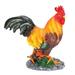 Rooster Decor Red Brown Waterproof Durable Vivid Attractive Decorative Garden Ornaments for Outdoor