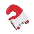 Anvazise Useful Spoon Rest Scoop Ladle Holder Handy Spatula Pot Clip Kitchen Cooking Tool Red