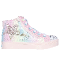 Skechers Girls Twinkle Toes: Twi-Lites 2.0 - Star Zips Sneaker in Pink, Size 11 | Synthetic/Textile