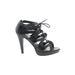 Chinese Laundry Heels: Black Solid Shoes - Women's Size 8 - Open Toe