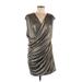 Nine West Cocktail Dress: Silver Dresses - Women's Size 6