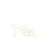 Zara Sandals: Slide Stilleto Minimalist Ivory Solid Shoes - Women's Size 38 - Open Toe