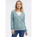 Strickjacke RAGWEAR "Strickjacke KALISHA" Gr. S (36), grün (ocean green) Damen Strickjacken