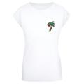 T-Shirt MISTERTEE "Damen Ladies Flamingo Extended Shoulder Tee" Gr. 4XL, weiß (white) Herren Shirts Print