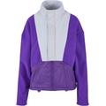 Trainingsjacke URBAN CLASSICS "Urban Classics Damen Ladies Polarfleece Track Jacket" Gr. XS, lila (realviolet, lightasphalt) Damen Jacken Übergangsjacken